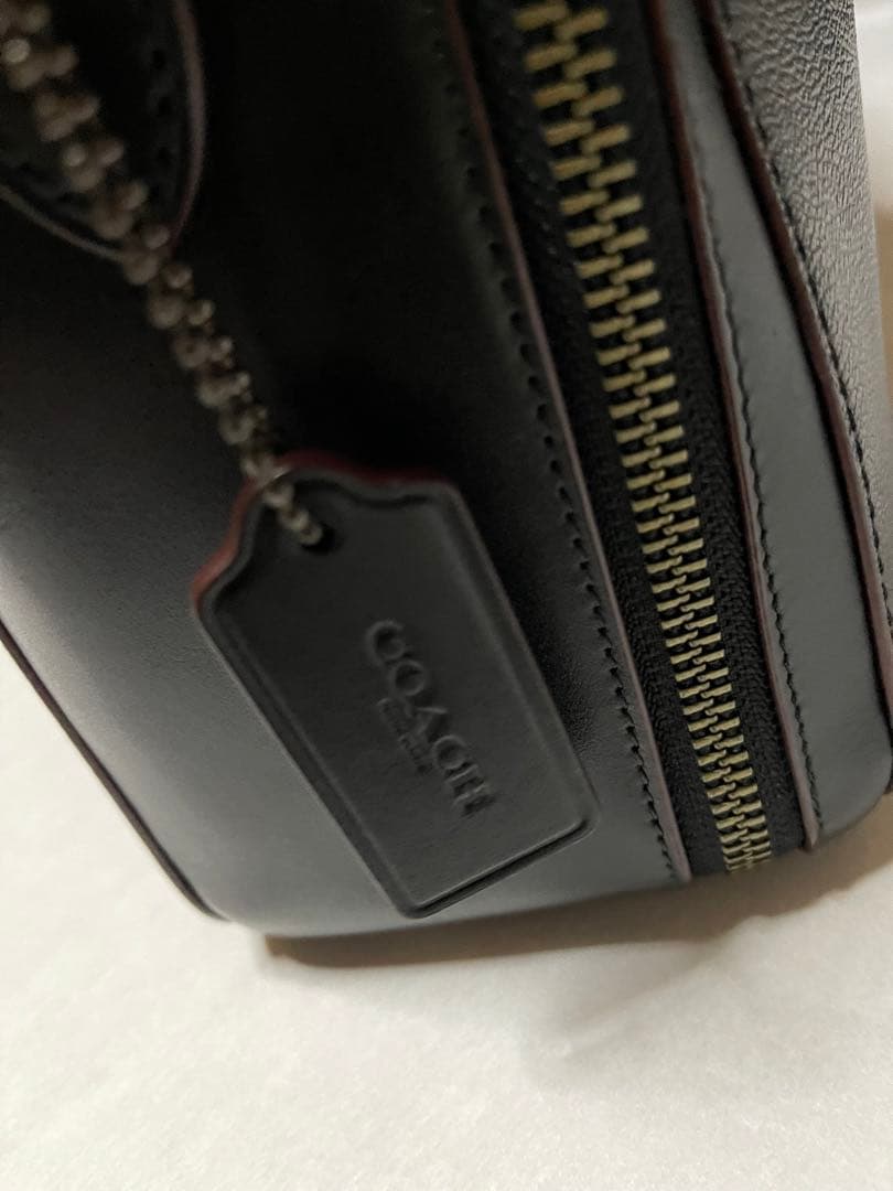 COACH コーチ　シグネイチャー　ビジネスバッグ　2way ブラック