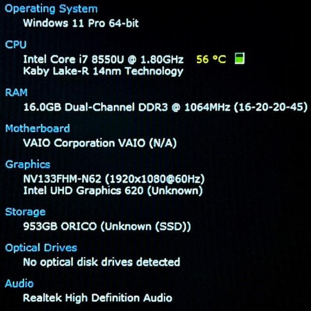 世代最上級i7《フラッグシップモデル》新品SSD1TB搭載！VAIO Pro