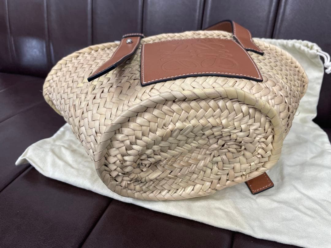 美品　LOEWE かごバッグ ナチュラル