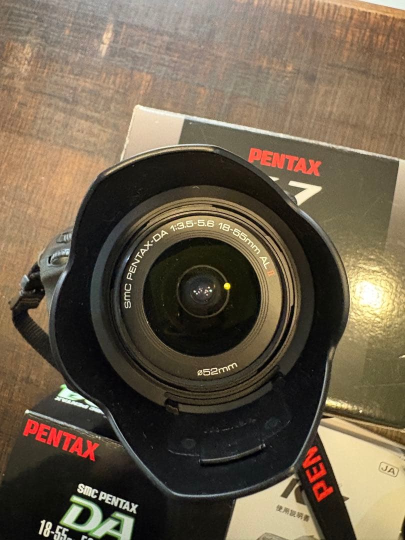 PENTAX K-7 デジタル一眼レフカメラ、レンズ付き、撮影枚数1516枚