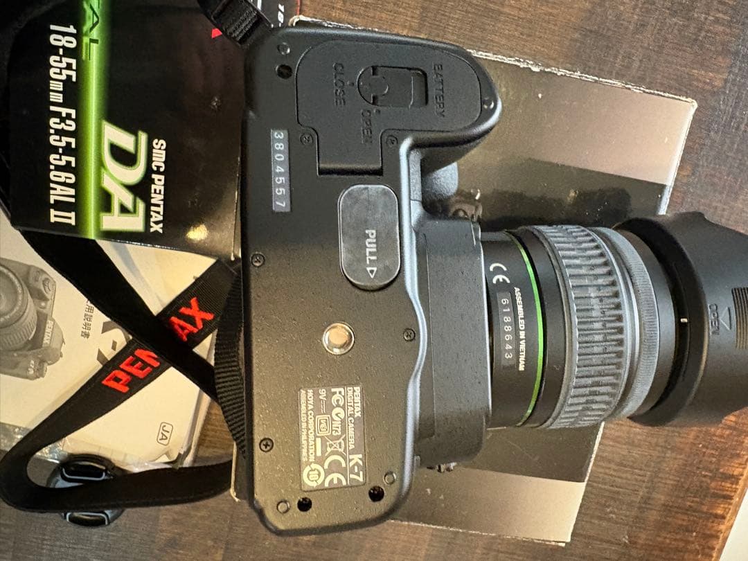 PENTAX K-7 デジタル一眼レフカメラ、レンズ付き、撮影枚数1516枚