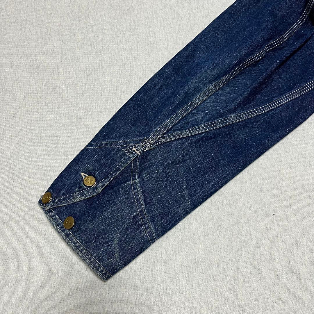 40s Lee 91 j ハウス カバーオール 濃紺 真紺 50s ロングL