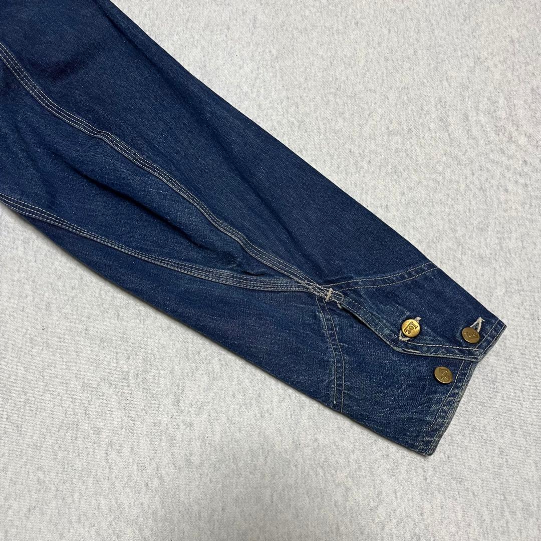 40s Lee 91 j ハウス カバーオール 濃紺 真紺 50s ロングL
