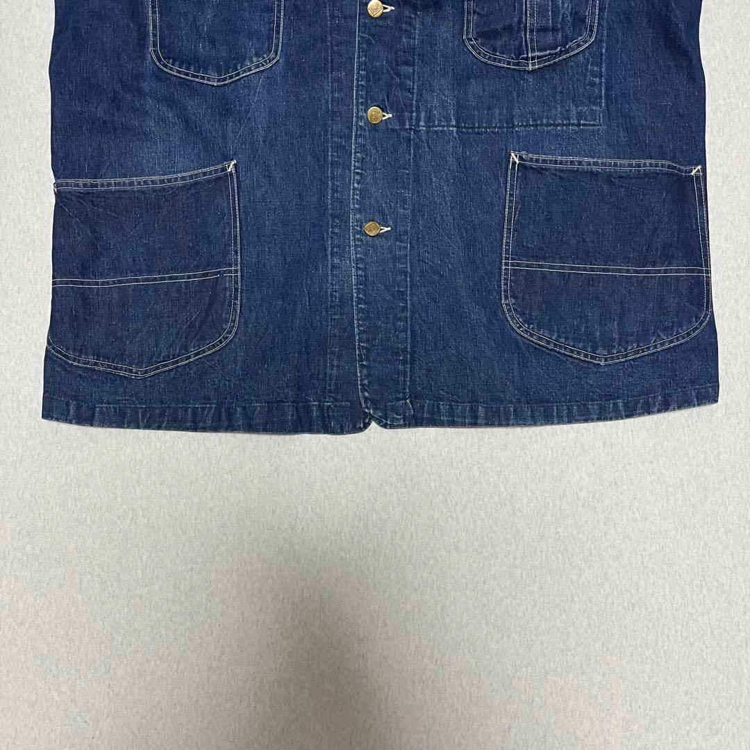 40s Lee 91 j ハウス カバーオール 濃紺 真紺 50s ロングL