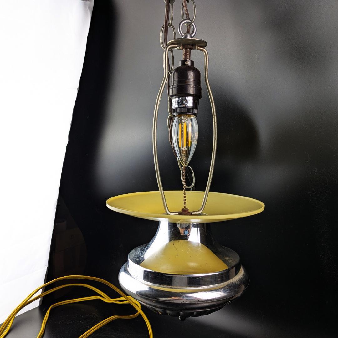 パブストブルーリボン ビンテージ照明 吊り下げライト点灯確認済 エジソン球付