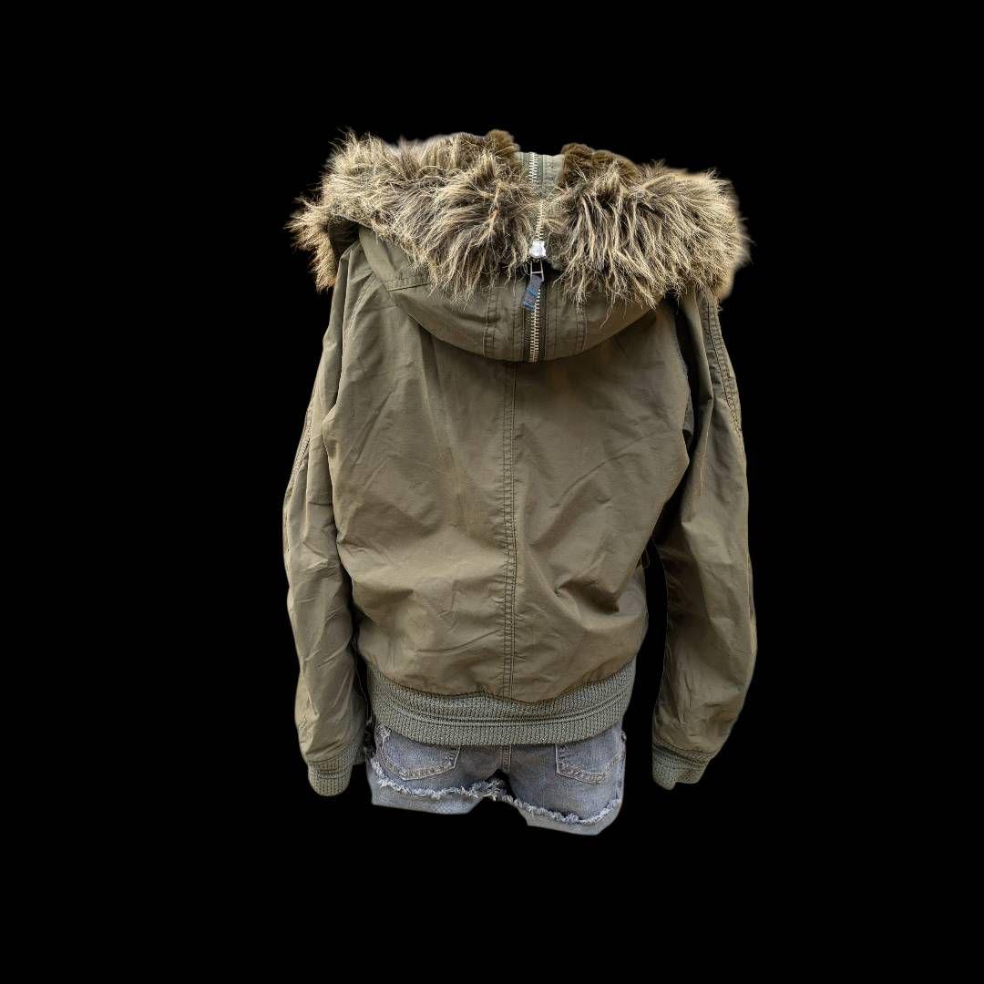 平成ギャル　y2k グランジ　ファー付き　N2B フライトジャケット　ギミック
