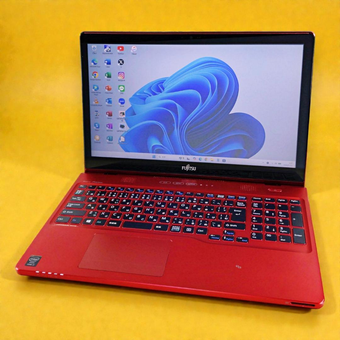 Corei7☆SSD256GB☆ブルーレイ Win11 ノートパソコン カメラ付