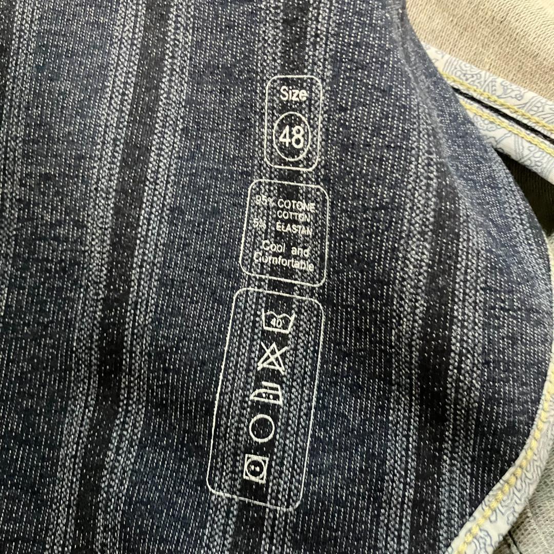 CIRCOLO1901 紺ブレ テーラードジャケット 金ボタン デニム調 伸縮