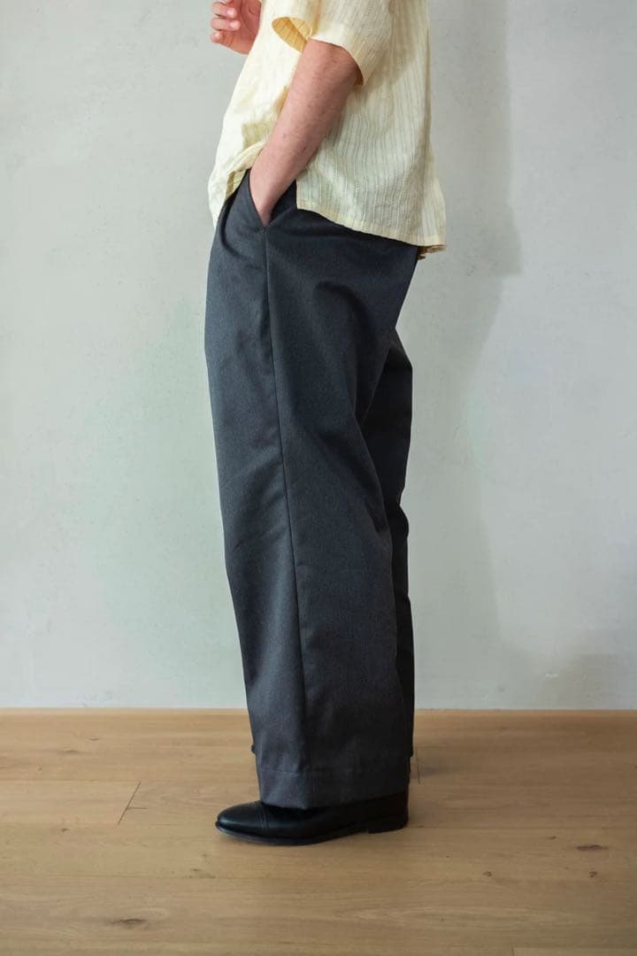 cliché EX WIDE TROUSERS GRAY