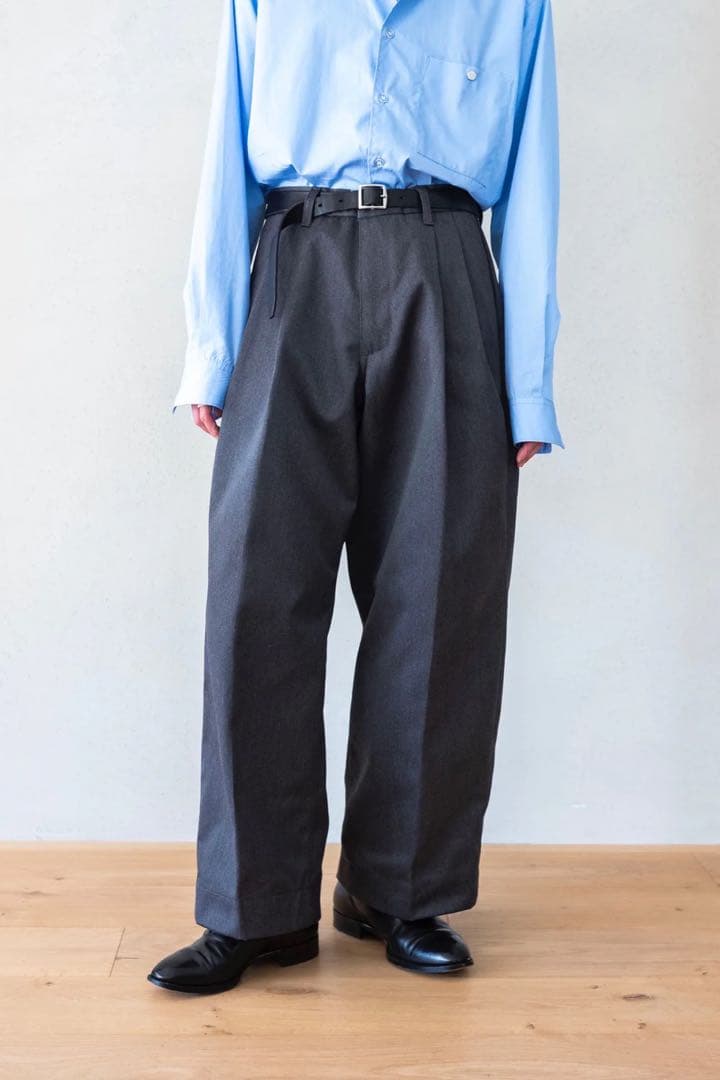 cliché EX WIDE TROUSERS GRAY