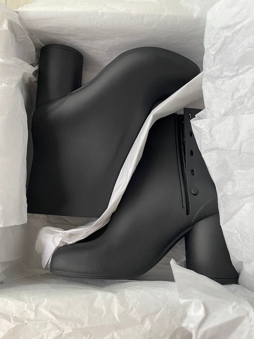 メゾンマルジェラ ラバー足袋ブーツ ブラック　36