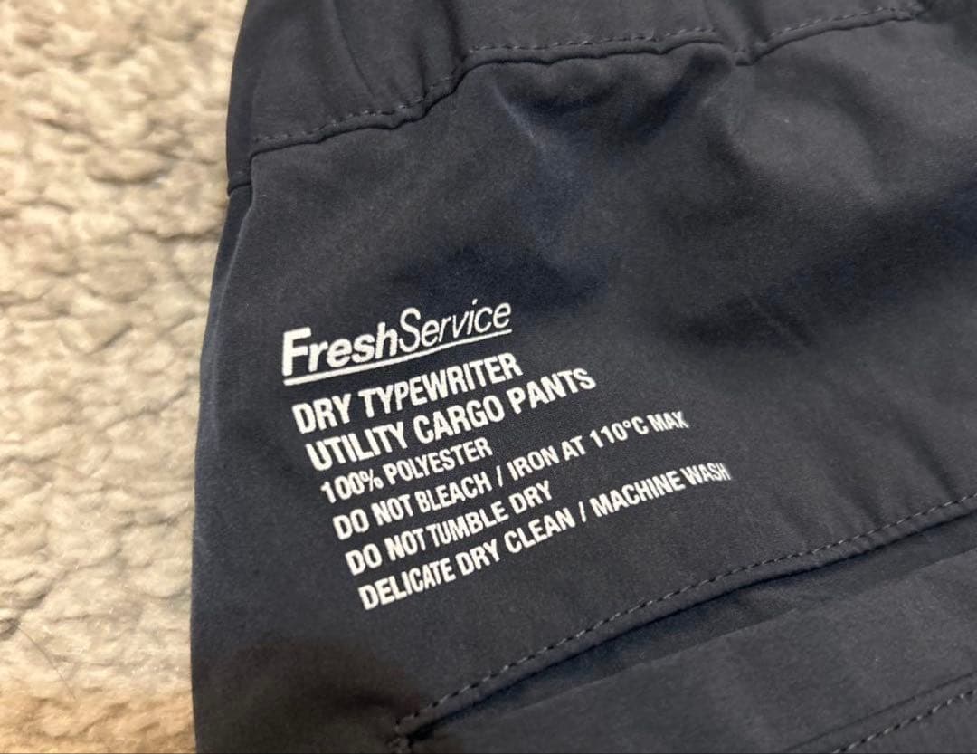 fresh service フレッシュサービス カーゴパンツ ネイビー