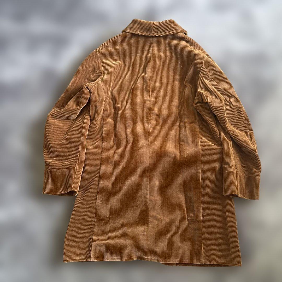 極美品！バーガスプラス）　ワイドウェルコーデュロイ 3ボタン ハンティングコート