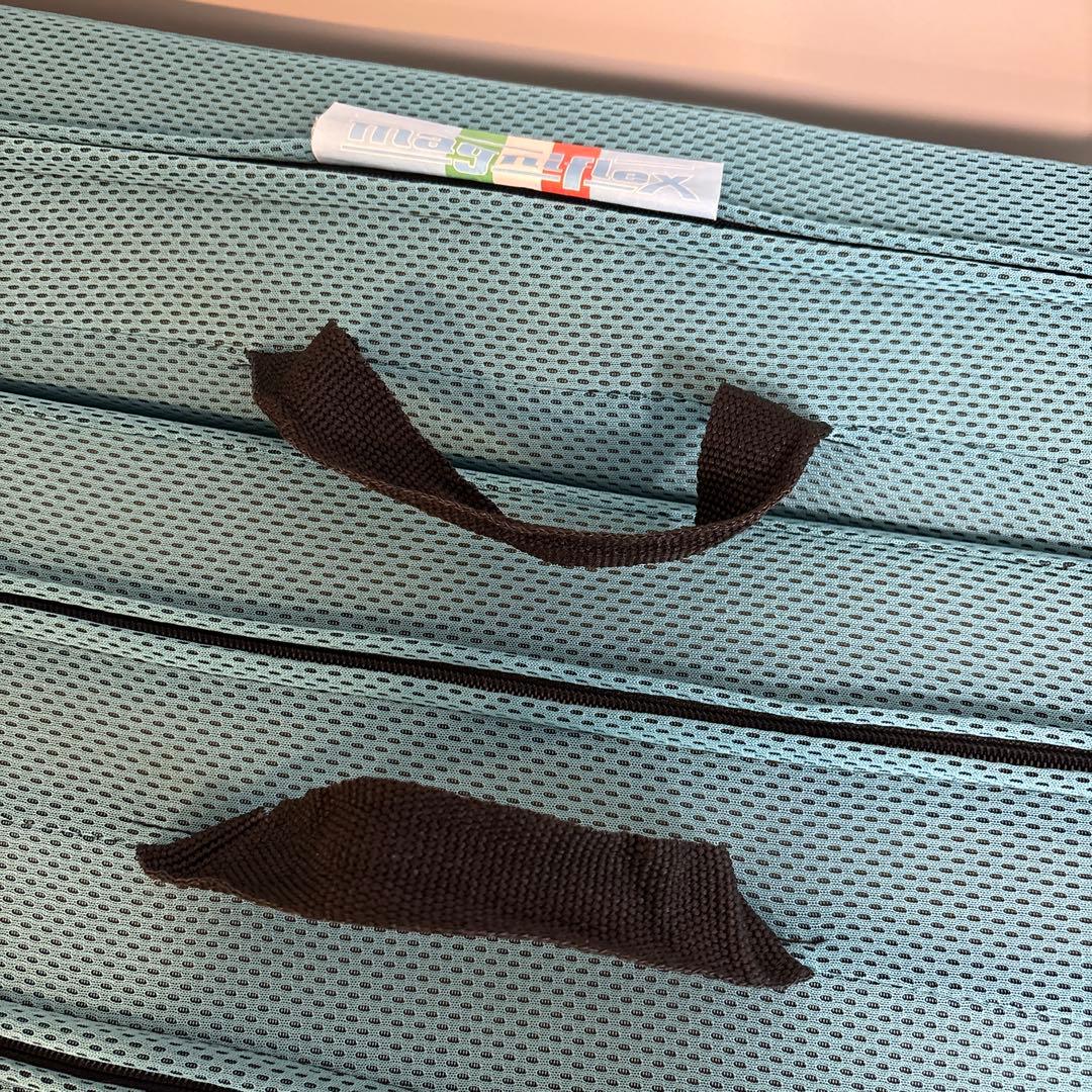 【中古】マニフレックス　メッシュウイング　セミシングル　ミッドブルー