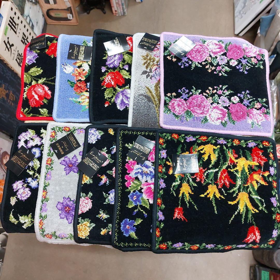 アーンジョー ハンカチ 花柄 10枚 未使用 長期保管品 多少の傷 汚れあり