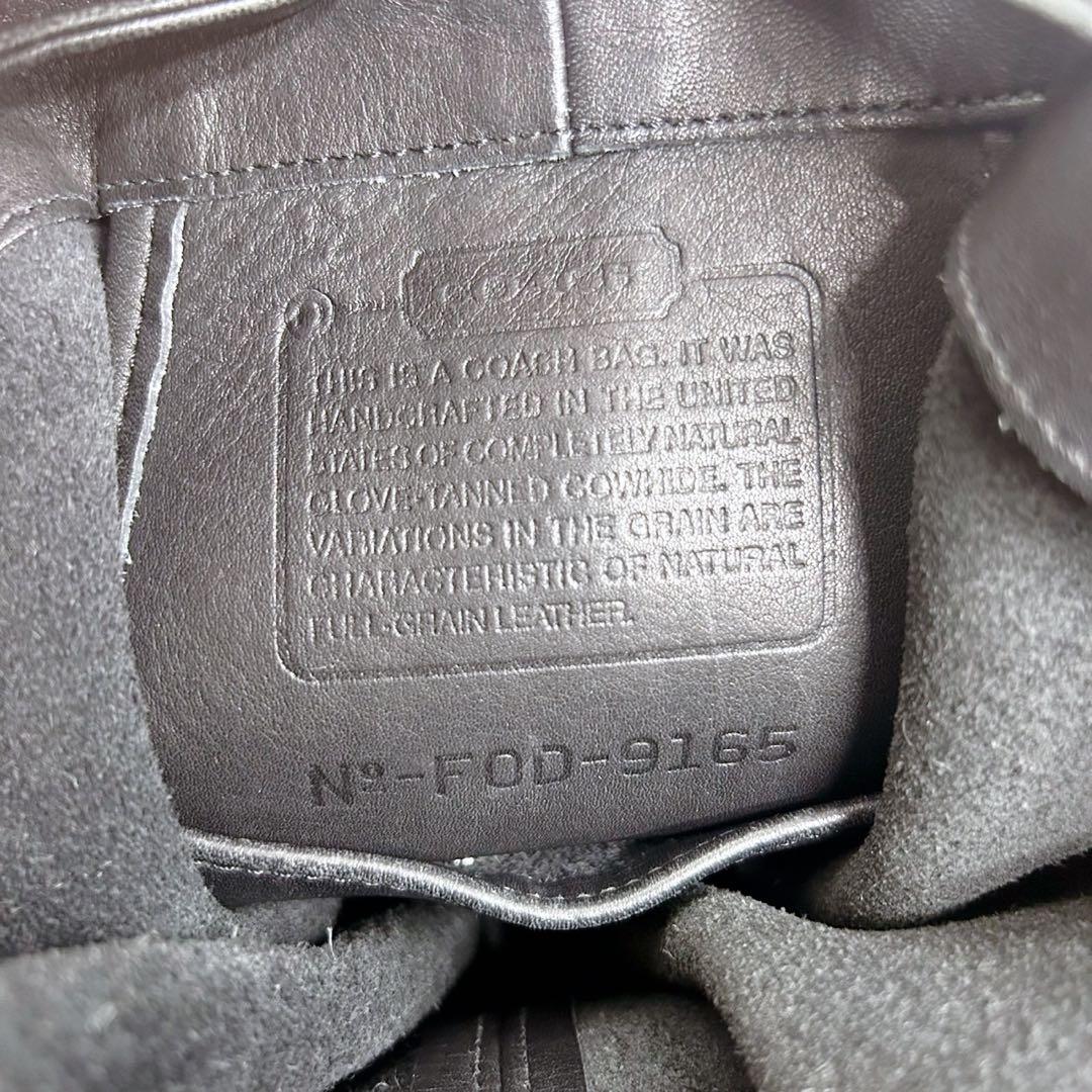 オールドコーチ 9165 ブラック 巾着 ショルダーバッグ USA製