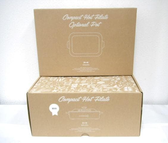 未使用品BRUNO ブルーノ コンパクトホットプレートとセラミックコート鍋セット