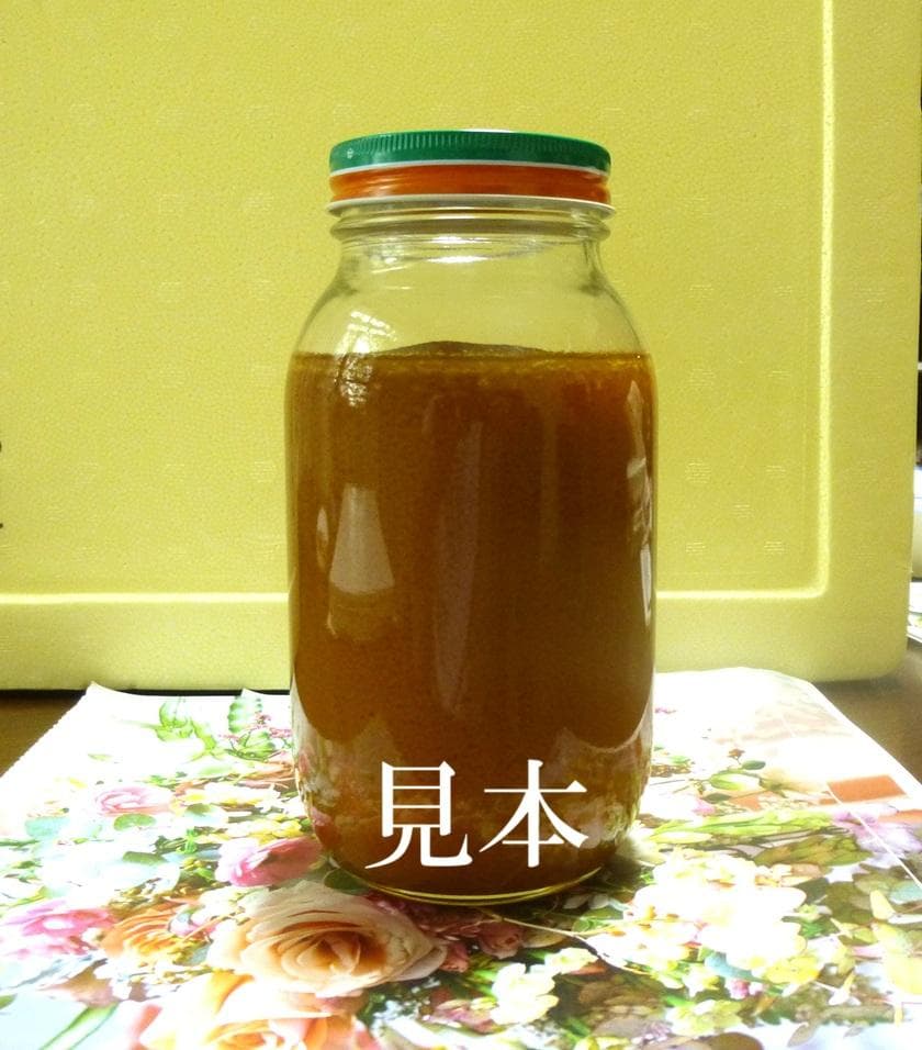 【結晶、残り僅か】ニホンミツバチの百花蜜1050g