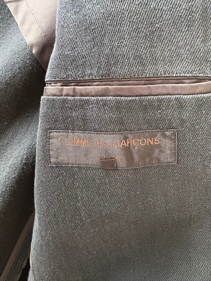 COMME des GARÇONS 綿100%ブラックビジネススーツセット