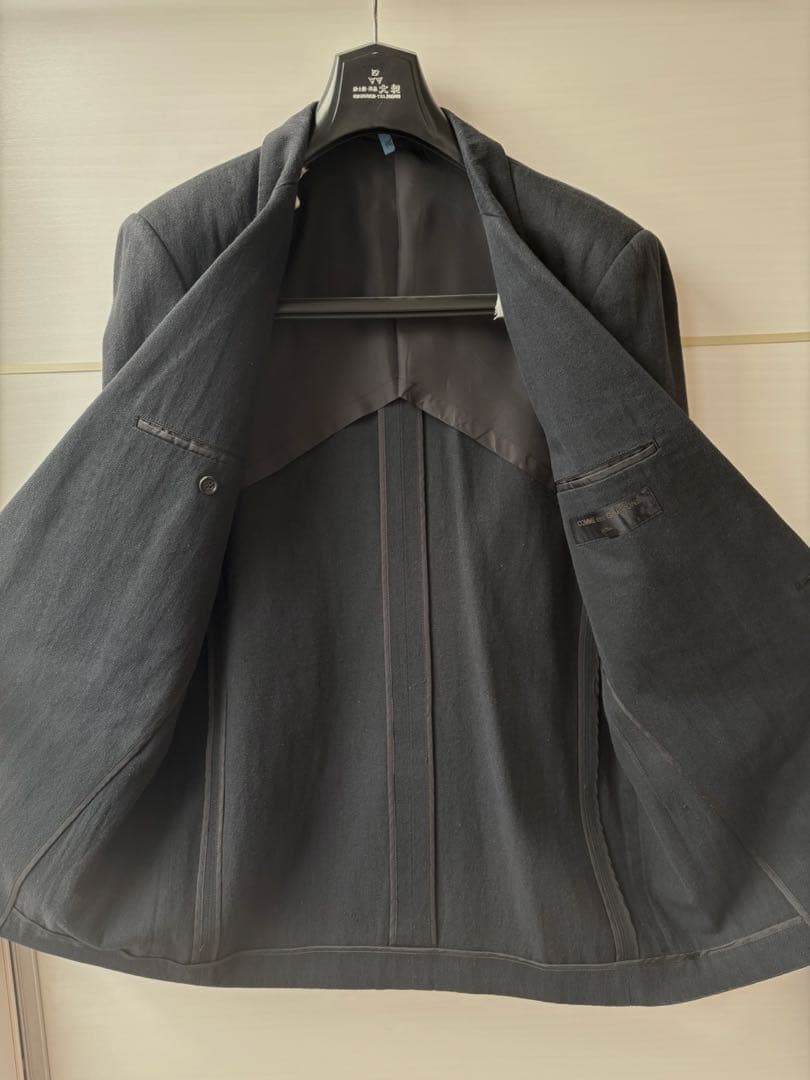 COMME des GARÇONS 綿100%ブラックビジネススーツセット