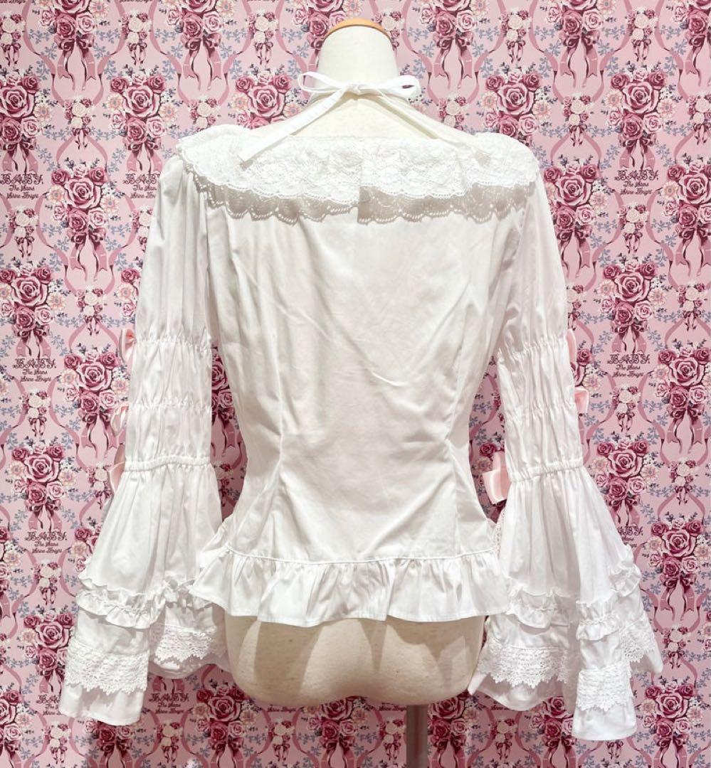 BABY Bonbon Parfum ブラウス　ピンク　姫袖