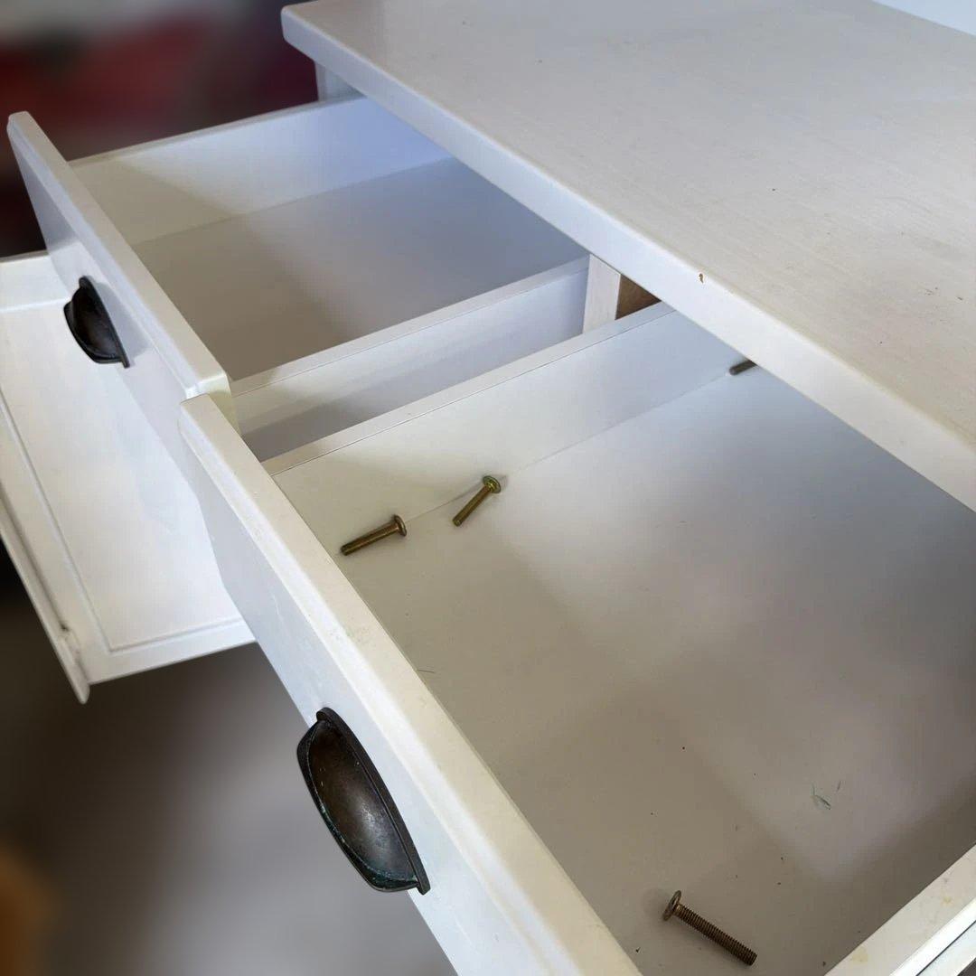 ミランダ120ニトリ ホワイト食器棚 ガラス扉付き