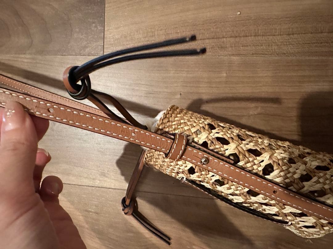 LOEWE ロエベ　ラフィア ポケット バスケットバッグ