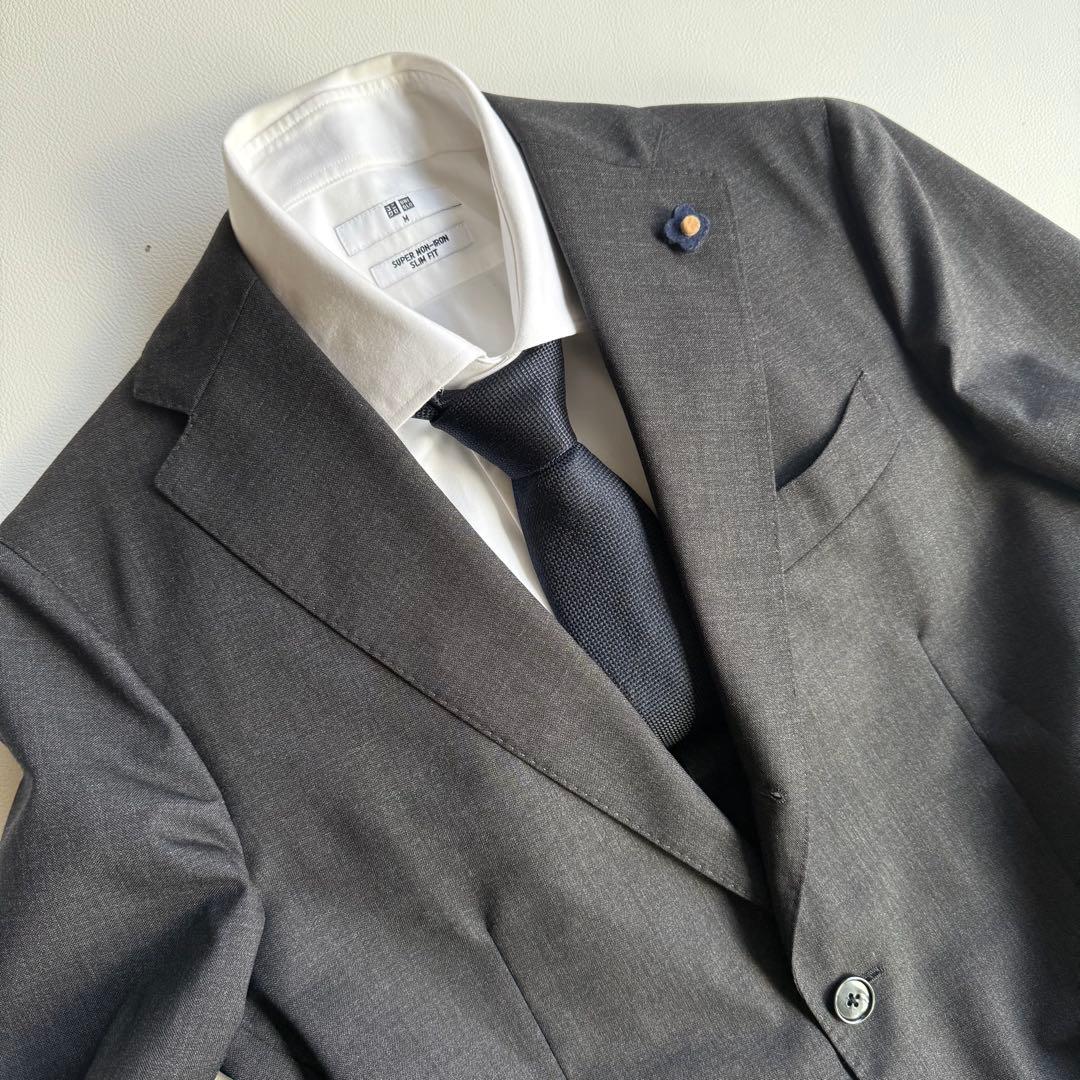 極美品✨現行タグ ラルディーニ スーツ セットアップ グレー M 本切羽
