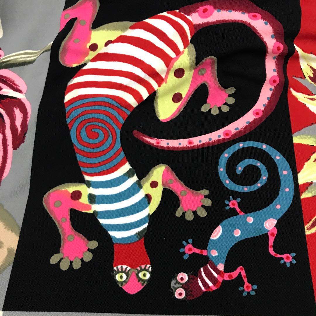 国産古着　TOKUKO 1er Vol　 エキゾチックコラージュ柄チュニック