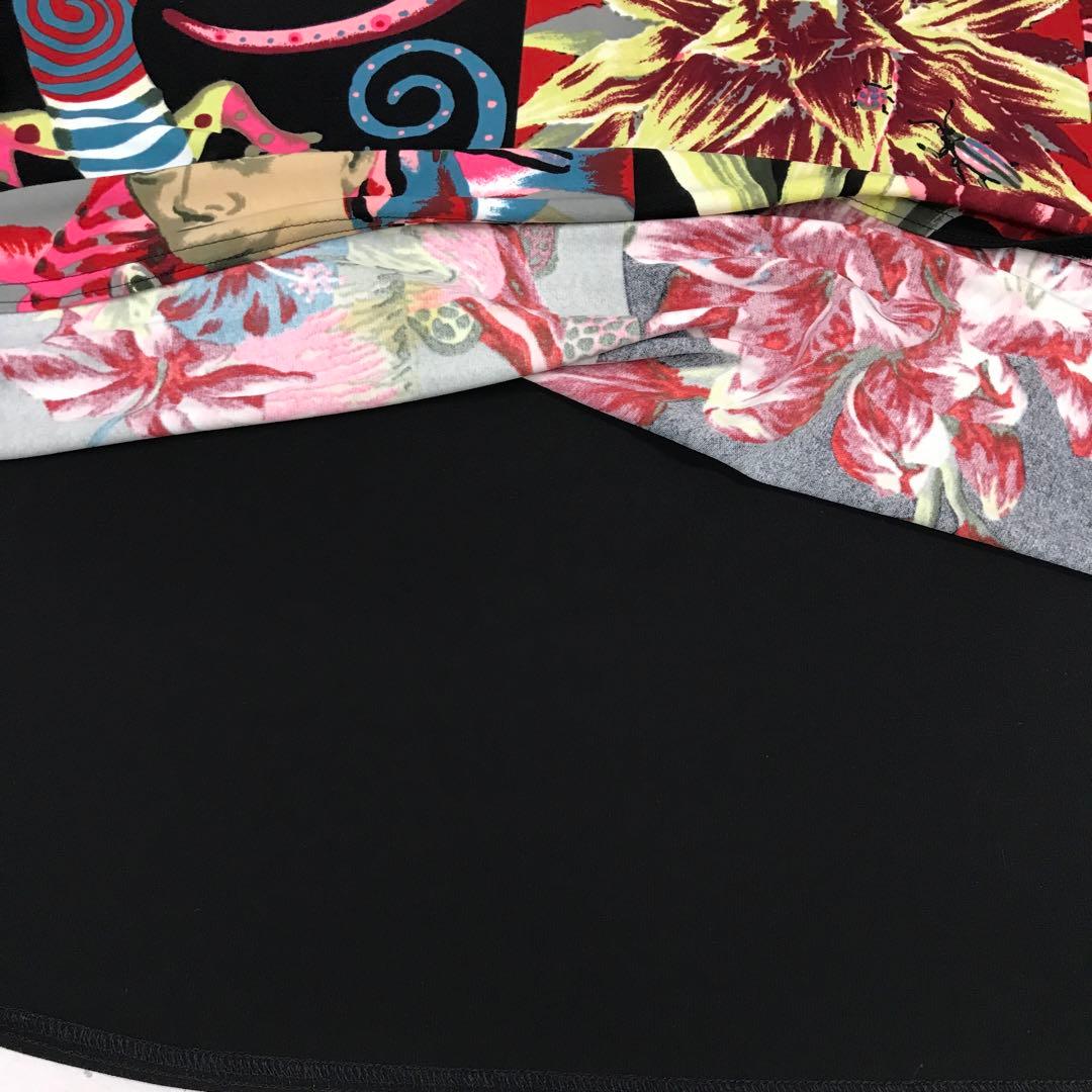 国産古着　TOKUKO 1er Vol　 エキゾチックコラージュ柄チュニック