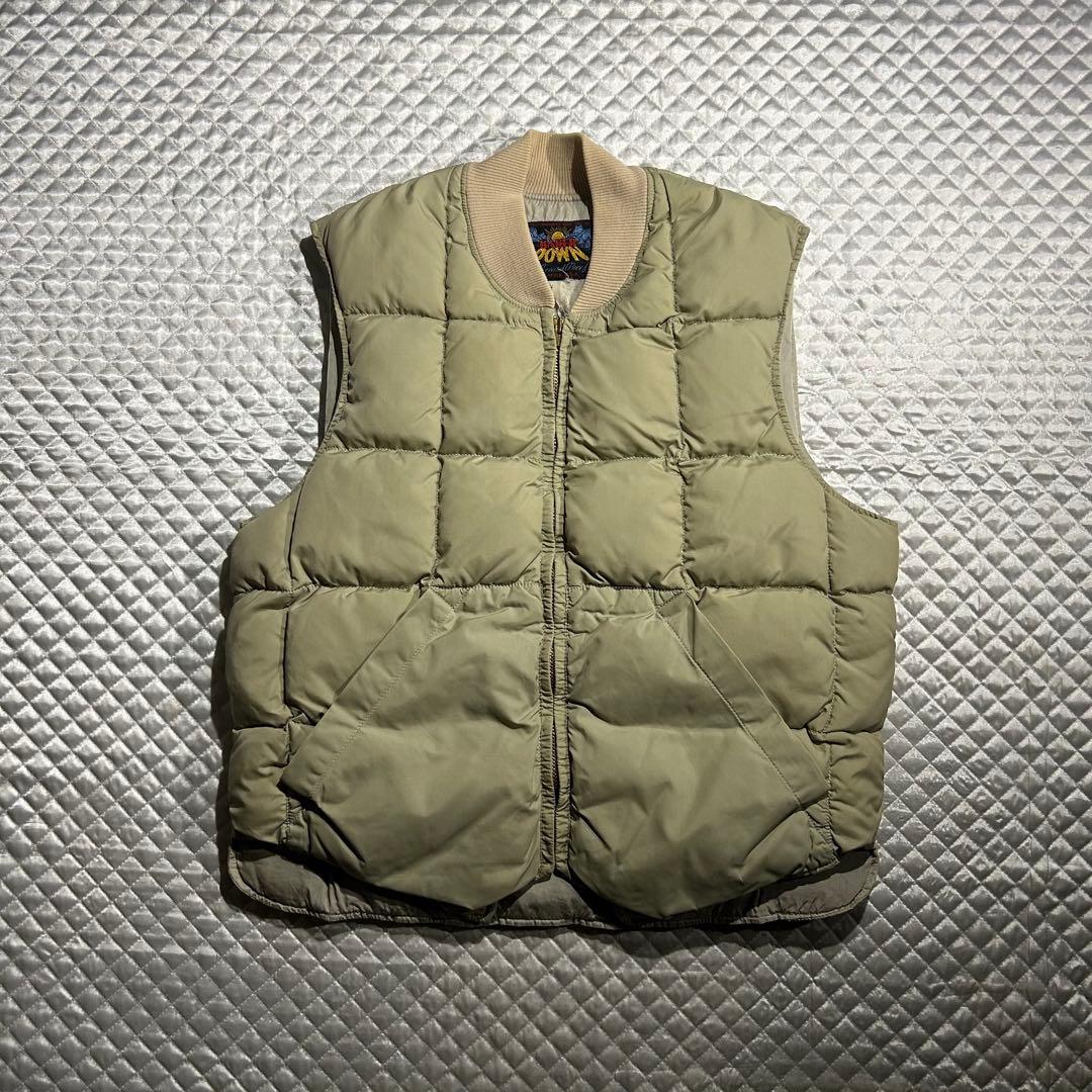 j*3様 50s~60s VINTAGE USA 日の出タグ グースダウンベスト