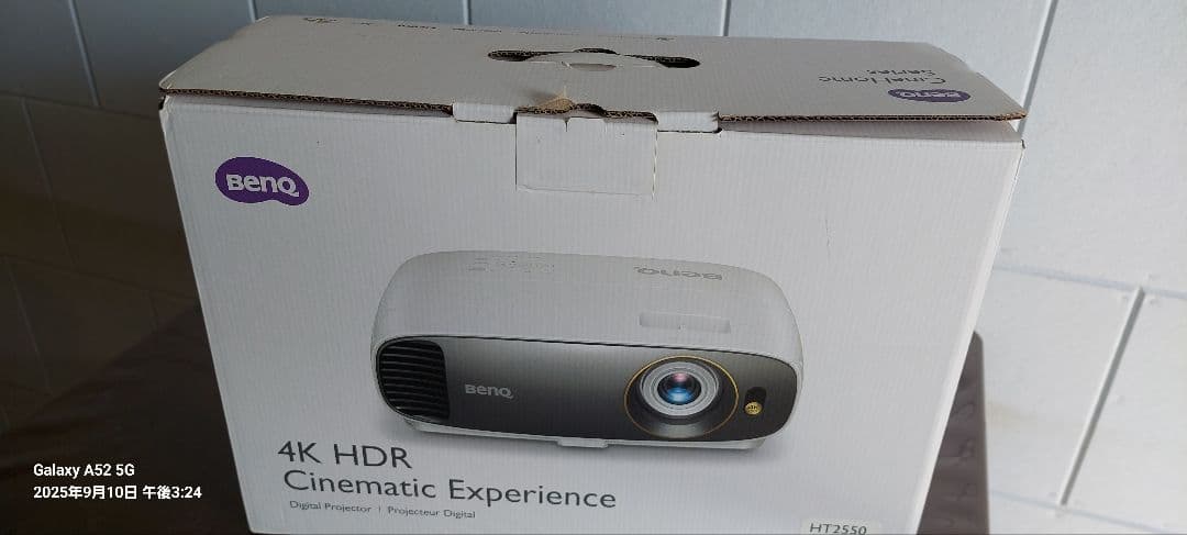 BenQ ht2550　本体、元箱、説明書、天吊りブラケット金具、リモコン