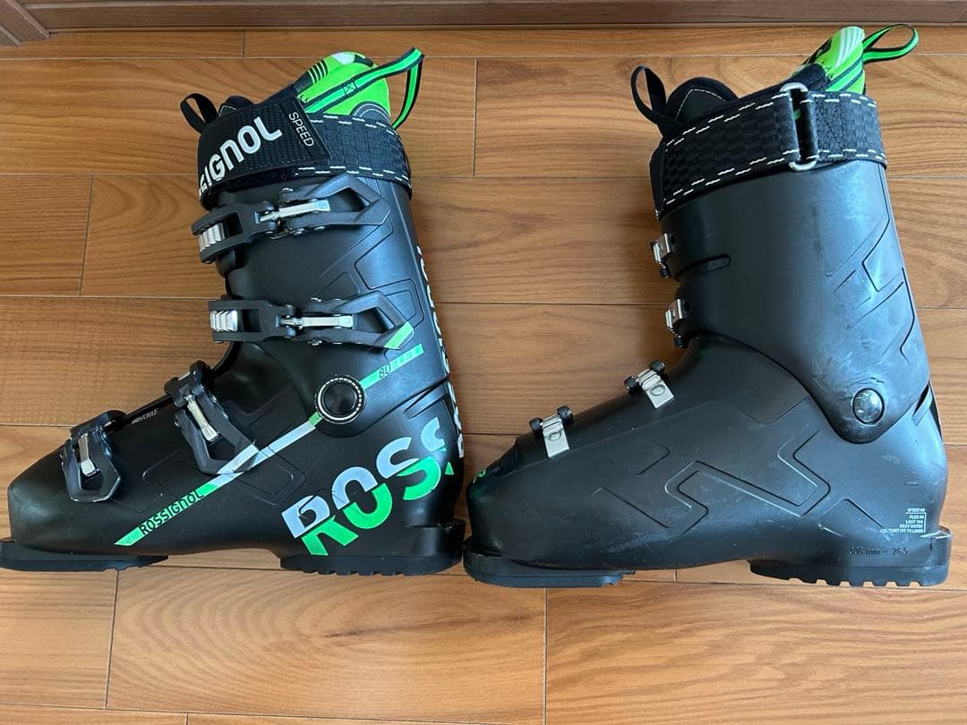ロシニョールROSSIGNOL スキーブーツ Speed80 黒/緑26.5cm