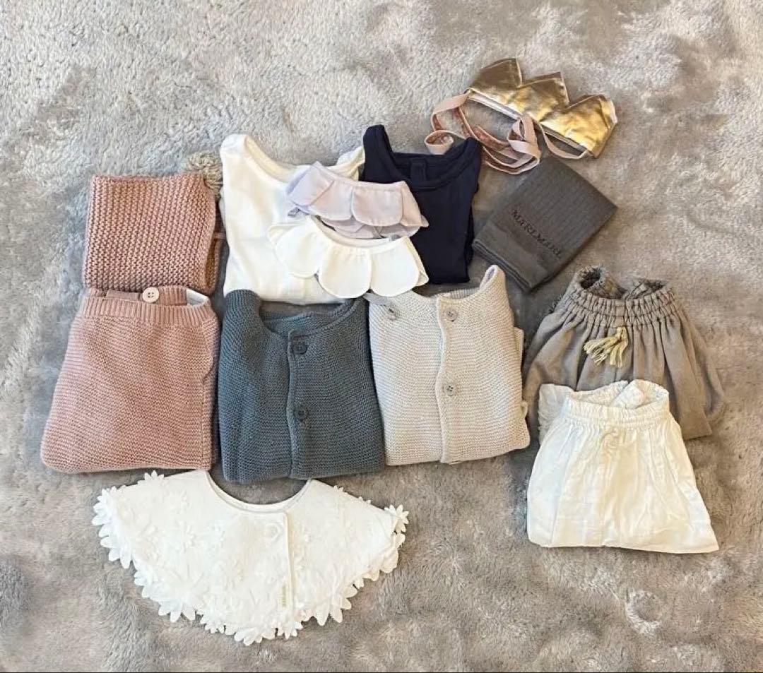 マールマール　ベビー服セット（ロンパース・カーディガン）