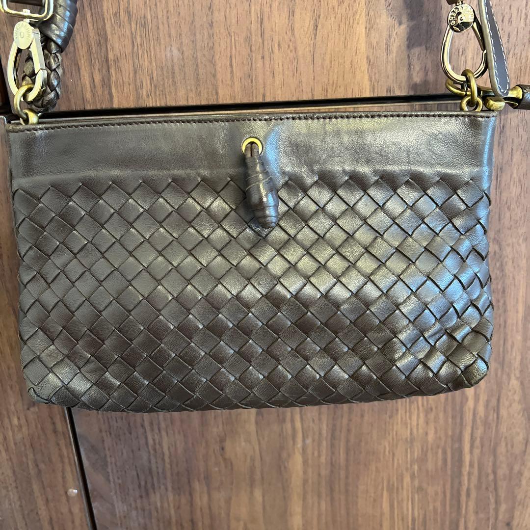 ブラウンTwo way ボッテガべネタ イントレチャートBaby Bag