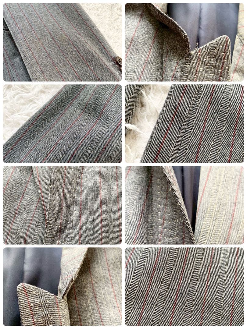 Paul Smith　ポールスミス　花柄裏地　スーツ　セットアップ　ストライプ