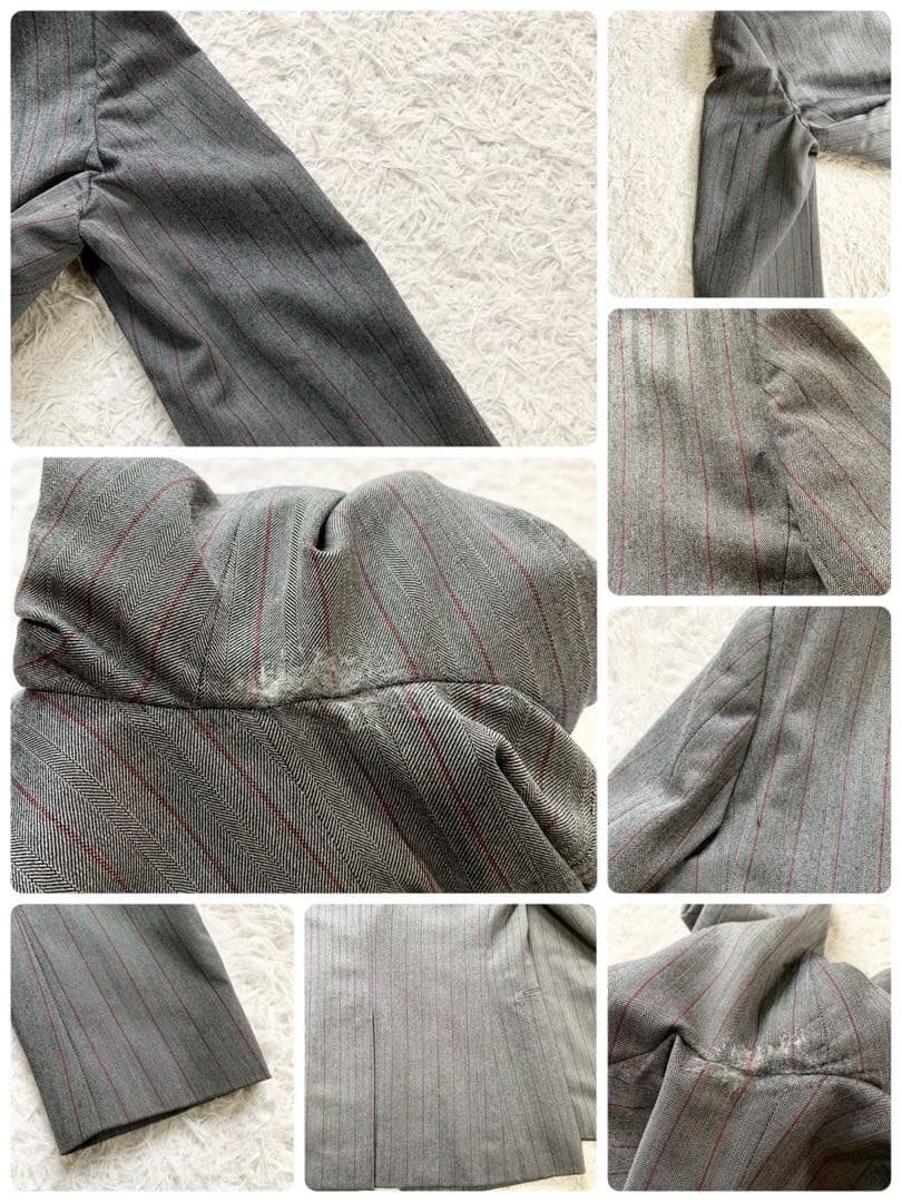 Paul Smith　ポールスミス　花柄裏地　スーツ　セットアップ　ストライプ