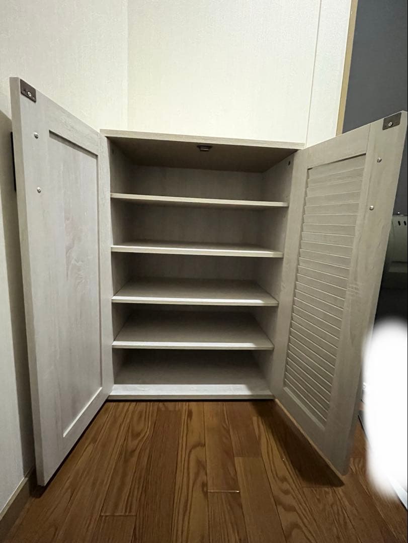 シューズボックス　ホワイト　靴箱　白　※送料込み