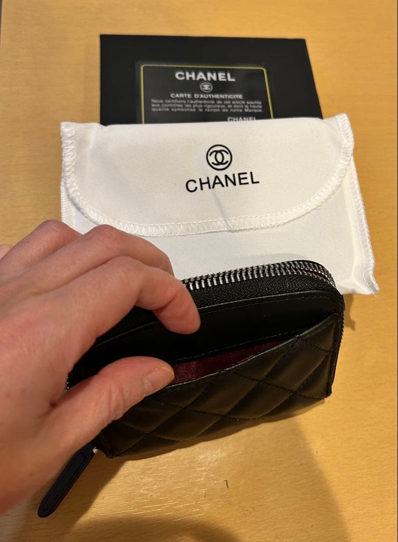 CHANEL キルティング ケース ブラック