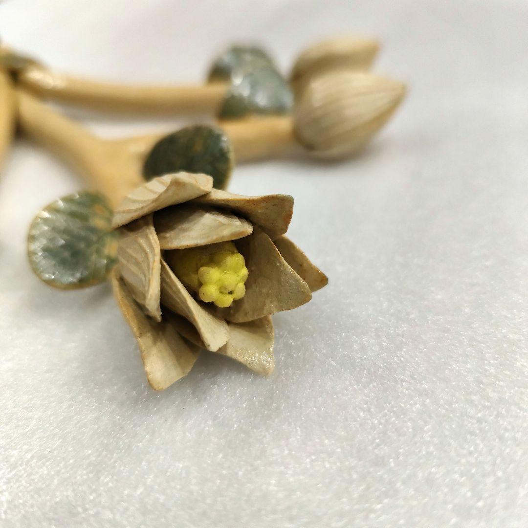 人気作家★大野素子★花束　壁掛け　ウォールインテリア　陶人形 信楽焼