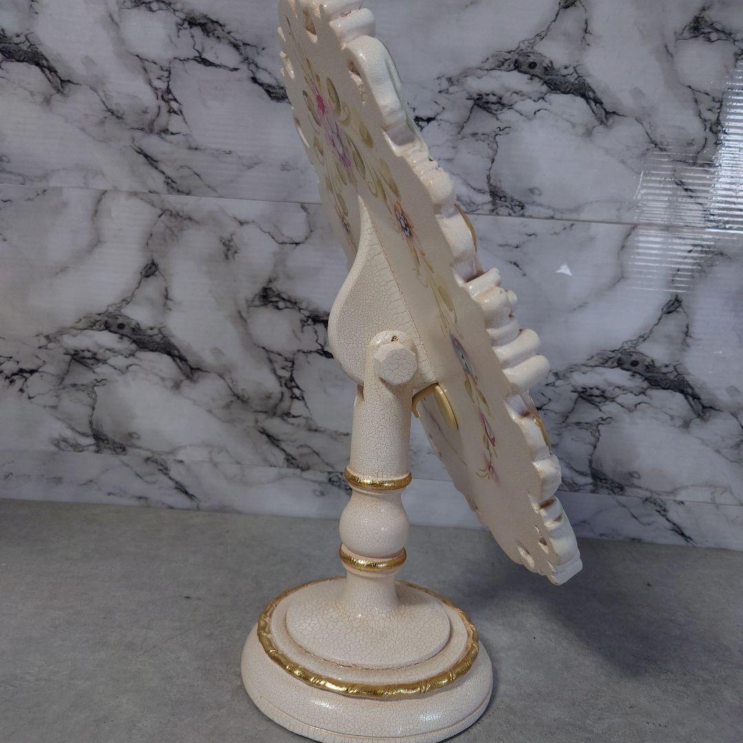 ロココ調 化粧鏡 メイクアップミラー　猫脚 家具 お姫様 ローラアシュレイ