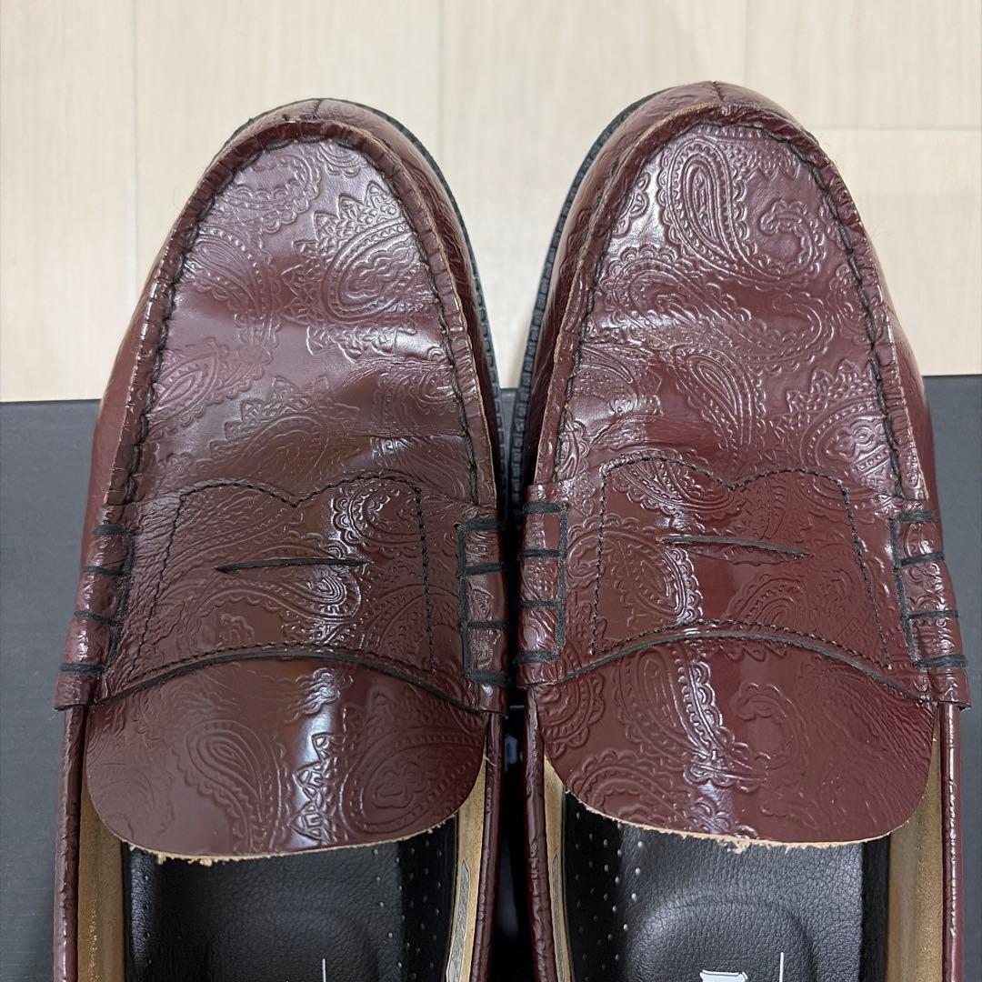 靴 Kenford Wine Paisley Loafer