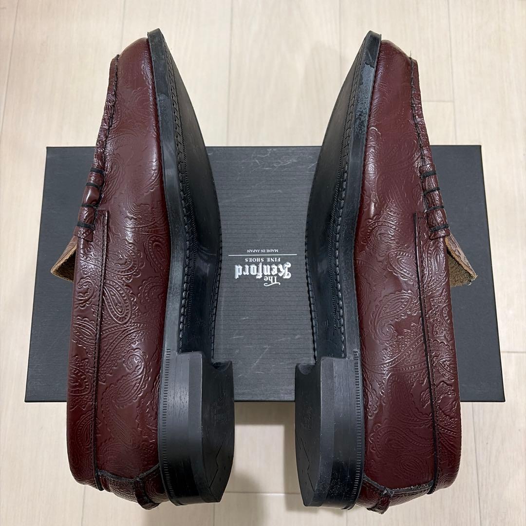 靴 Kenford Wine Paisley Loafer