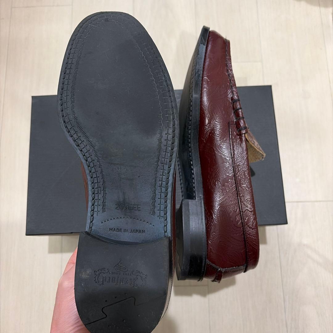 靴 Kenford Wine Paisley Loafer