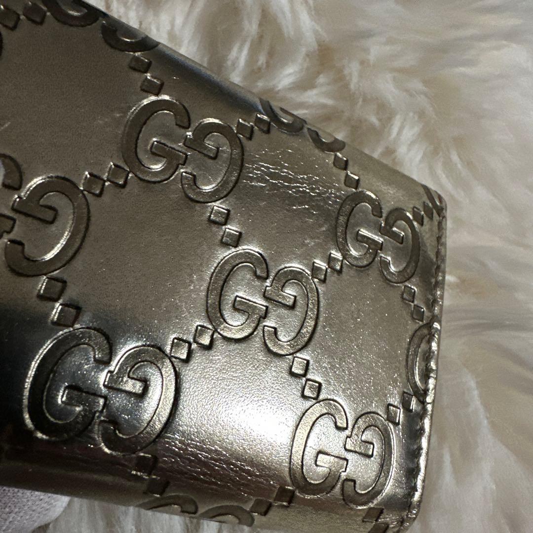 【終末限定値下げ】¥11000→¥10000GUCCI キーケース　シルバー