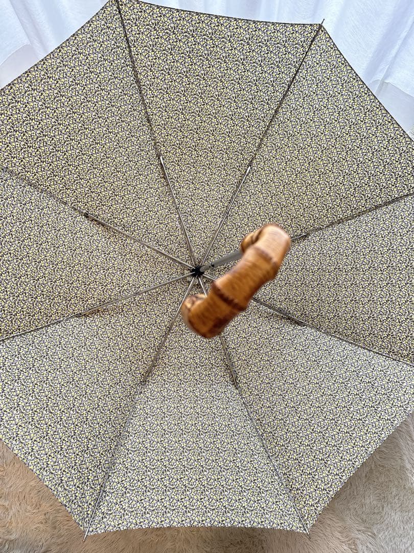 美品 トラディショナルウェザーウェア ー 折りたたみ傘 リバティ イエロー