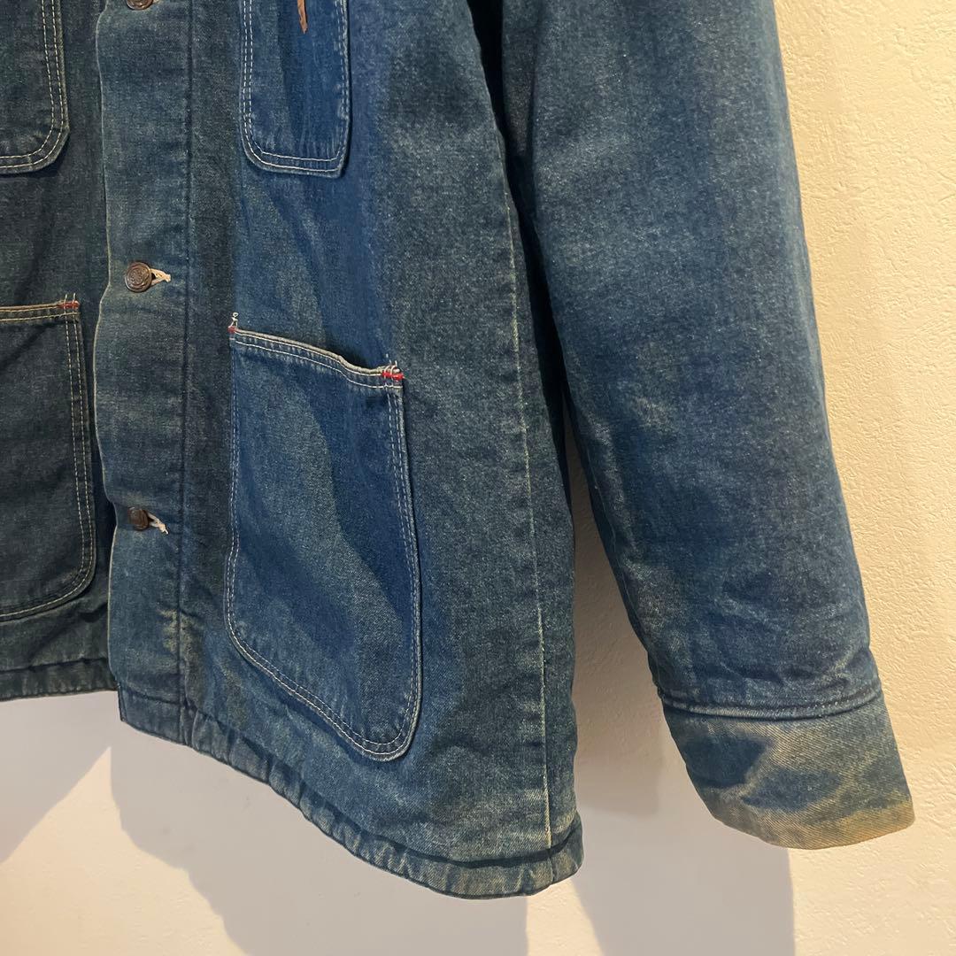 タ*ラ様 70s BIG BEN デニムカバーオール コーデュロイ襟付き vin