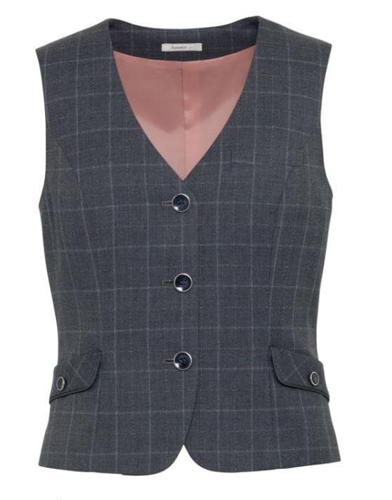 【美品】BONMAX　Amatir　事務服　9号　グレースーツ3点セット　女性