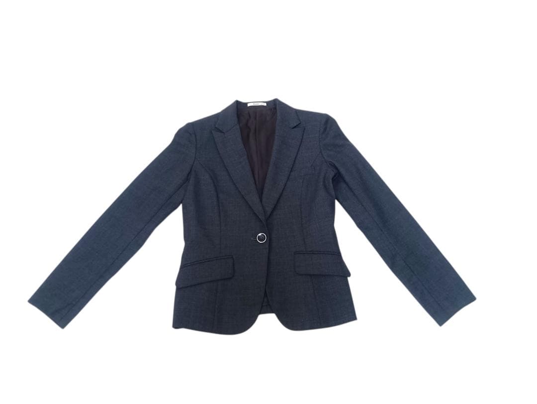 【美品】BONMAX　Amatir　事務服　9号　グレースーツ3点セット　女性