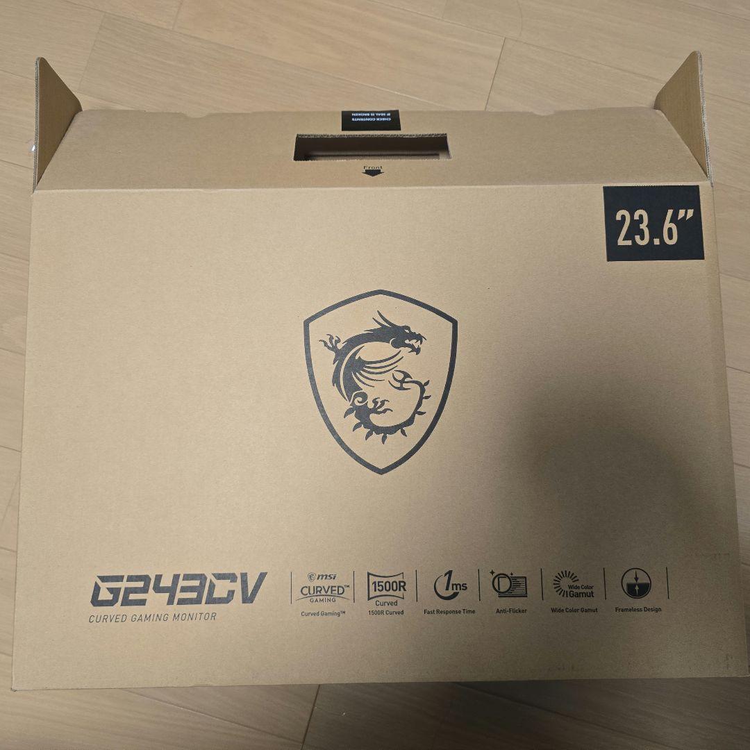 23.6インチ湾曲ゲーミングモニター【MSI G243CV】